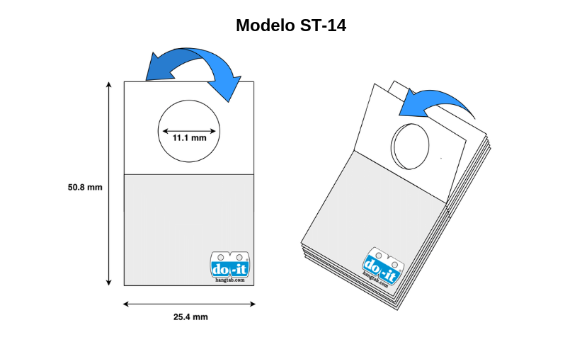 Hang Tab Perforación Redonda ST-14